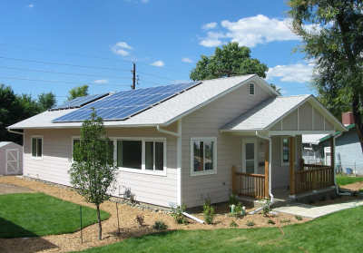 solar panels on home