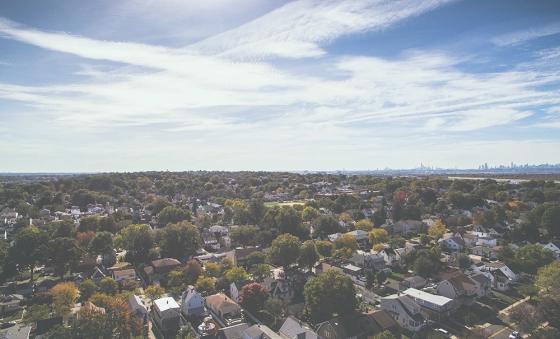 Neighborhood wide shot